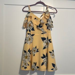 Yellow floral dress